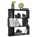 NNEVL Book Cabinet/Room Divider Black 80x24x96 cm Chipboard