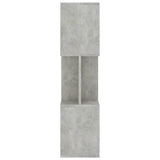 NNEVL Book Cabinet/Room Divider Concrete Grey 80x24x96 cm Engineered Wood