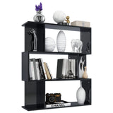 NNEVL Book Cabinet/Room Divider High Gloss Black 80x24x96 cm Chipboard