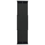 NNEVL Book Cabinet/Room Divider High Gloss Black 80x24x96 cm Chipboard