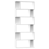 NNEVL Book Cabinet/Room Divider White 80x24x192 cm Engineered Wood