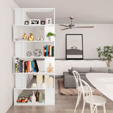 NNEVL Book Cabinet/Room Divider White 80x24x192 cm Engineered Wood