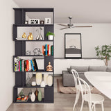 NNEVL Book Cabinet/Room Divider Grey 80x24x192 cm Chipboard