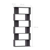 NNEVL Book Cabinet/Room Divider Grey 80x24x192 cm Chipboard