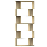 NNEVL Book Cabinet/Room Divider Sonoma Oak 80x24x192 cm Chipboard
