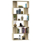 NNEVL Book Cabinet/Room Divider Sonoma Oak 80x24x192 cm Chipboard