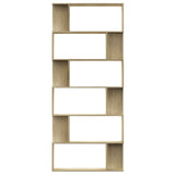 NNEVL Book Cabinet/Room Divider Sonoma Oak 80x24x192 cm Chipboard