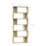 NNEVL Book Cabinet/Room Divider Sonoma Oak 80x24x192 cm Chipboard