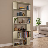 NNEVL Book Cabinet/Room Divider Sonoma Oak 80x24x192 cm Chipboard