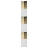 NNEVL Book Cabinet/Room Divider White and Sonoma Oak 80x24x192 cm Engineered Wood