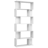 NNEVL Book Cabinet/Room Divider High Gloss White 80x24x192 cm Chipboard