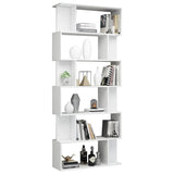NNEVL Book Cabinet/Room Divider High Gloss White 80x24x192 cm Chipboard