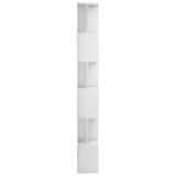 NNEVL Book Cabinet/Room Divider High Gloss White 80x24x192 cm Chipboard