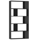 NNEVL Book Cabinet/Room Divider Black 80x24x159 cm Chipboard