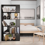 NNEVL Book Cabinet/Room Divider Black 80x24x159 cm Chipboard
