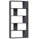 NNEVL Book Cabinet/Room Divider Grey 80x24x159 cm Chipboard