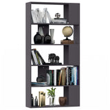 NNEVL Book Cabinet/Room Divider Grey 80x24x159 cm Chipboard