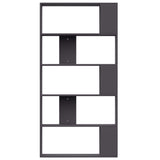 NNEVL Book Cabinet/Room Divider Grey 80x24x159 cm Chipboard