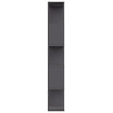 NNEVL Book Cabinet/Room Divider Grey 80x24x159 cm Chipboard