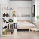 NNEVL Book Cabinet/Room Divider High Gloss White 80x24x159cm Chipboard