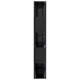 NNEVL Book Cabinet/Room Divider High Gloss Black 80x24x159 cm Chipboard