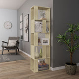 NNEVL Book Cabinet/Room Divider Sonoma Oak 45x24x159 cm Chipboard