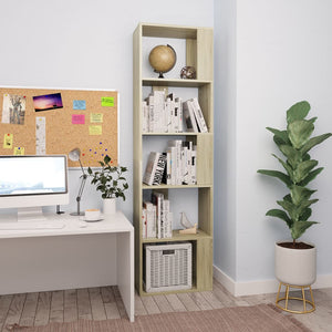 NNEVL Book Cabinet/Room Divider Sonoma Oak 45x24x159 cm Chipboard