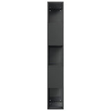 NNEVL Book Cabinet/Room Divider High Gloss Grey 45x24x159 cm Chipboard