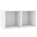 NNEVL Vinyl Storage Box White 71x34x36 cm Chipboard