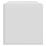 NNEVL Vinyl Storage Box White 71x34x36 cm Chipboard