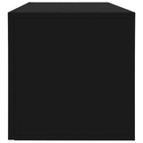 NNEVL Vinyl Storage Box Black 71x34x36 cm Chipboard