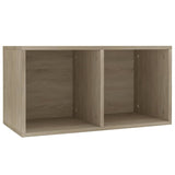 NNEVL Vinyl Storage Box Sonoma Oak 71x34x36 cm Chipboard