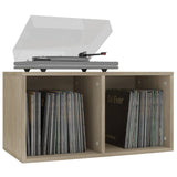 NNEVL Vinyl Storage Box Sonoma Oak 71x34x36 cm Chipboard