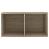 NNEVL Vinyl Storage Box Sonoma Oak 71x34x36 cm Chipboard