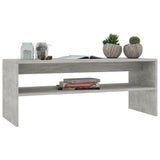 NNEVL Coffee Table Concrete Grey 100x40x40 cm Chipboard