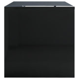 NNEVL Coffee Table High Gloss Black 100x40x40 cm Chipboard