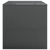 NNEVL Coffee Table High Gloss Grey 100x40x40 cm Chipboard