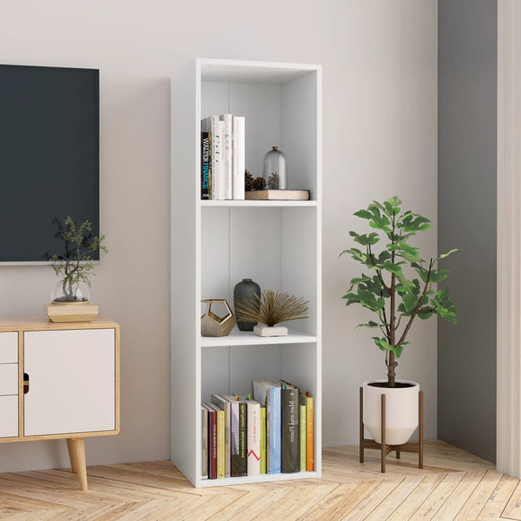 NNEVL Book Cabinet/TV Cabinet White 36x30x114 cm Chipboard