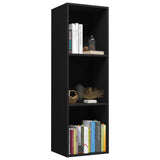 NNEVL Book Cabinet/TV Cabinet Black 36x30x114 cm Chipboard
