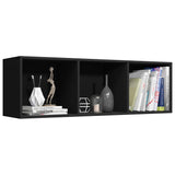NNEVL Book Cabinet/TV Cabinet Black 36x30x114 cm Chipboard