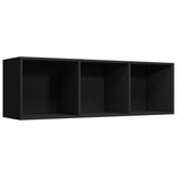 NNEVL Book Cabinet/TV Cabinet Black 36x30x114 cm Chipboard