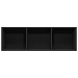 NNEVL Book Cabinet/TV Cabinet Black 36x30x114 cm Chipboard