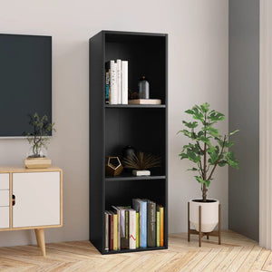 NNEVL Book Cabinet/TV Cabinet Black 36x30x114 cm Chipboard