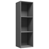 NNEVL Book Cabinet/TV Cabinet Grey 36x30x114 cm Chipboard