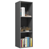 NNEVL Book Cabinet/TV Cabinet Grey 36x30x114 cm Chipboard