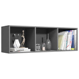 NNEVL Book Cabinet/TV Cabinet Grey 36x30x114 cm Chipboard
