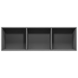 NNEVL Book Cabinet/TV Cabinet Grey 36x30x114 cm Chipboard