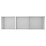 NNEVL Book Cabinet/TV Cabinet High Gloss White 36x30x114 cm Chipboard