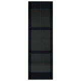 NNEVL Book Cabinet/TV Cabinet High Gloss Black 36x30x114 cm Chipboard