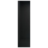 NNEVL Book Cabinet/TV Cabinet High Gloss Black 36x30x114 cm Chipboard